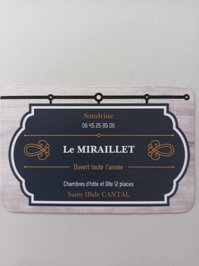 Le Miraillet, Chambre Hote Saint-Illide Екстер'єр фото