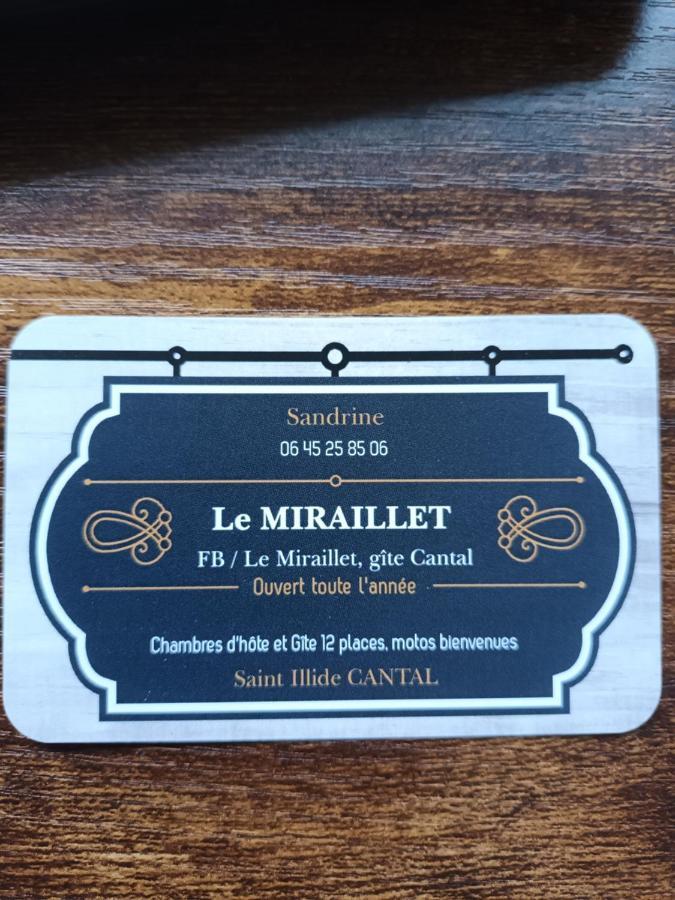 Le Miraillet, Chambre Hote Saint-Illide Екстер'єр фото